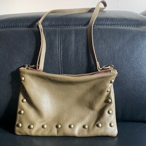 Brynn Capella love green crossbody bag.